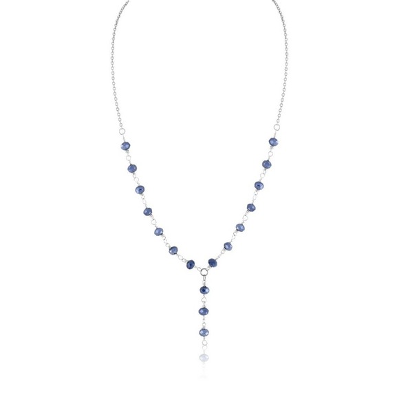 Jewelry - Necklace Blue Rondelle Rosary